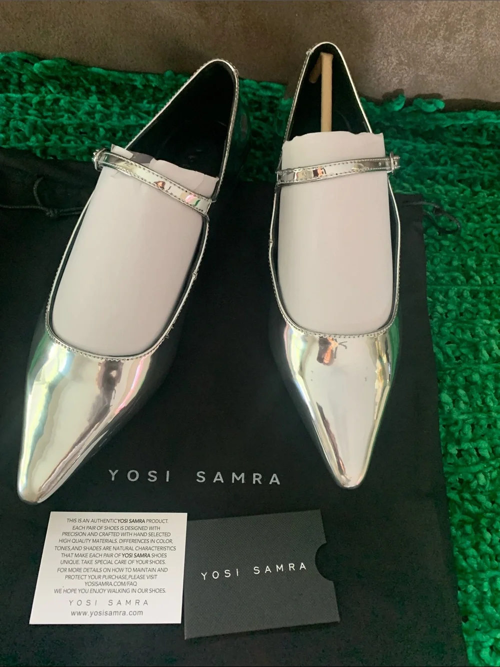 Yosi Samra metallic silver
